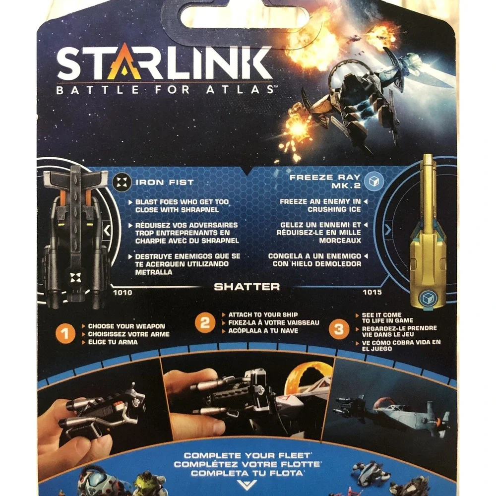 NEW PS4 Starlink Battle For Atlas Controller‎ Mount & Weapons Bundle Iron Fist